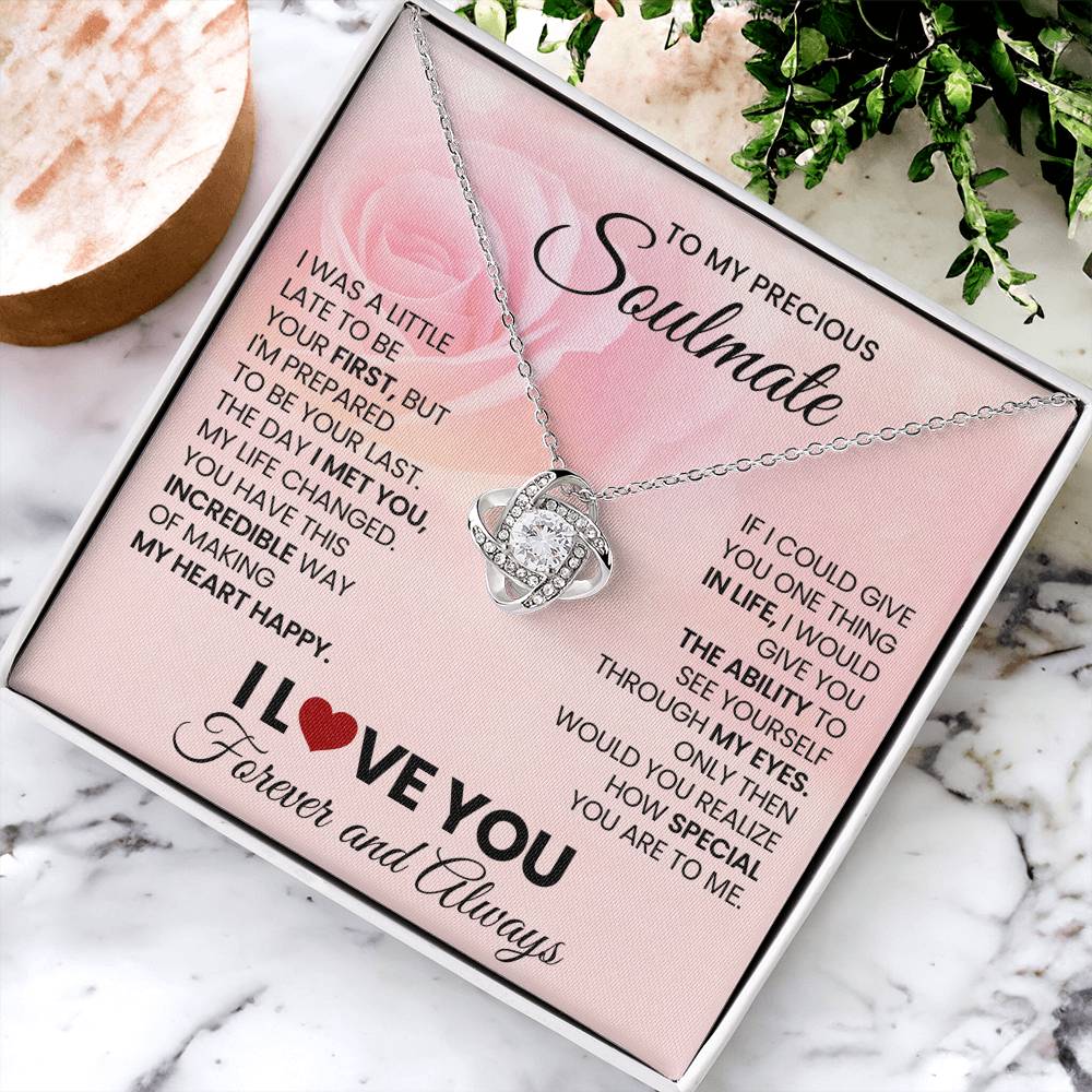 To My Precious Soulmate Love Knot Necklace – Last Everything — product image 4