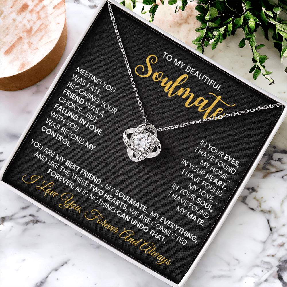 To My Beautiful Soulmate Necklace for Women