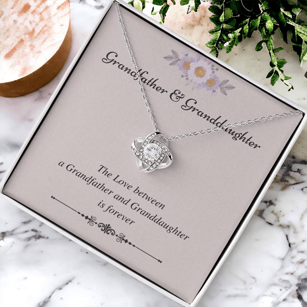 To My Granddaughter Love Knot Necklace – Love That Lasts Forever — product image 21