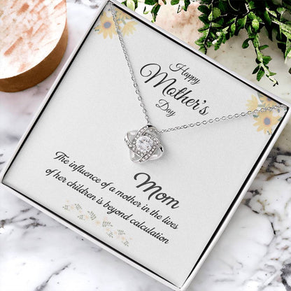 Mom Love Knot Necklace – Influence Beyond Measure