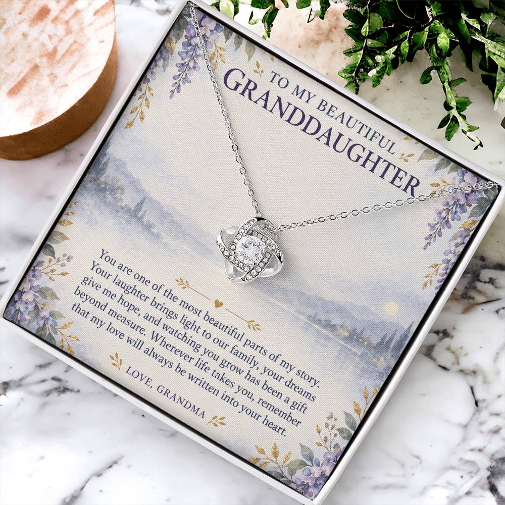 Love Knot Necklace for Granddaughter – A Beautiful Part of My Story — product image 4