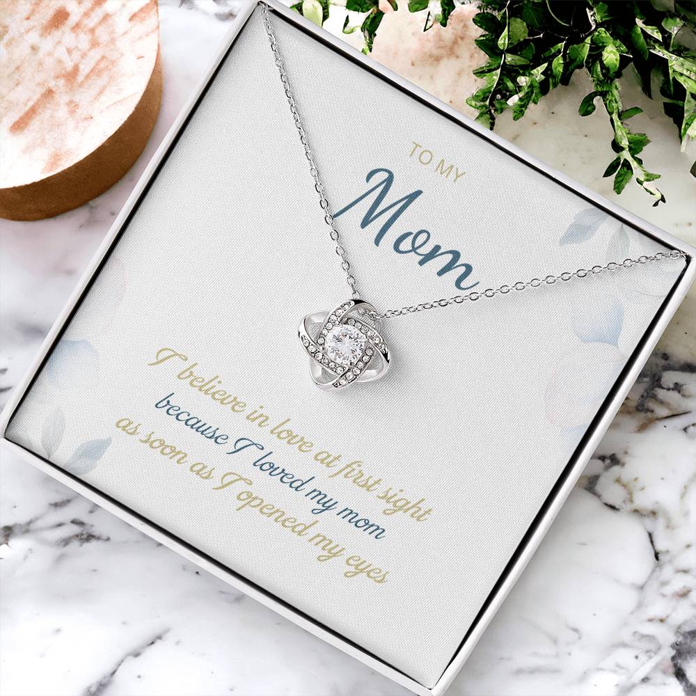 To My Mom Love Knot Necklace – Love at First Sight Gift