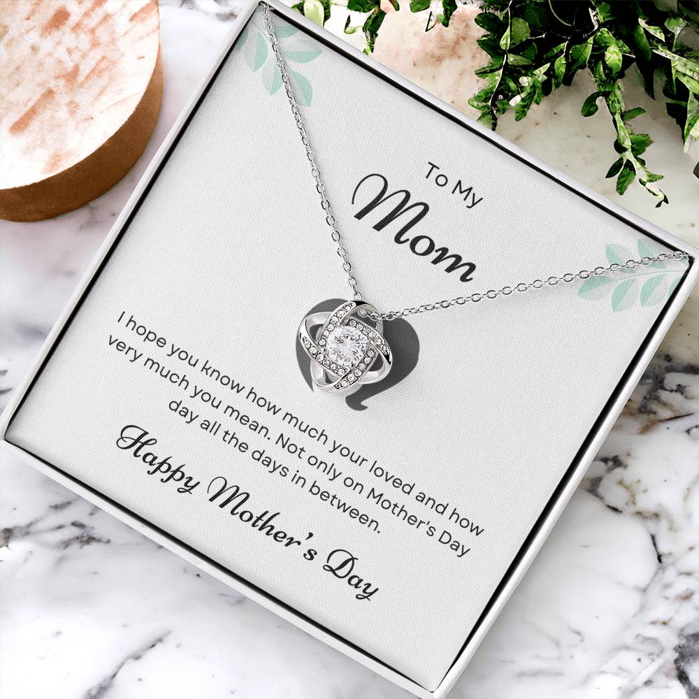 To My Mom Love Knot Necklace – You Know How Much I Love You — product image 23