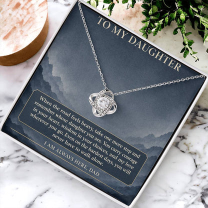 Love Knot Necklace for Daughter from Dad – You Are Enough — product thumbnail 4