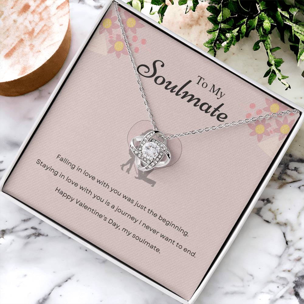 Valentine's Love Knot Necklace for Soulmate – Journey of Love