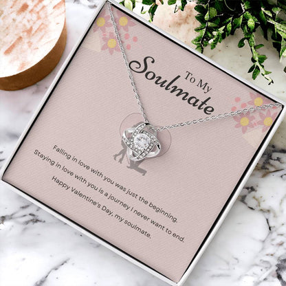 Valentine's Love Knot Necklace for Soulmate – Journey of Love