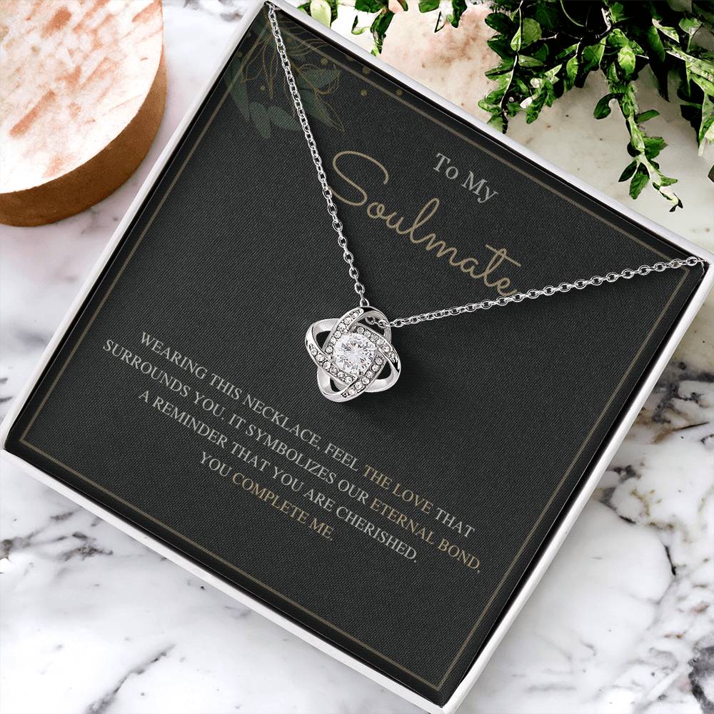 To My Soulmate Love Knot Necklace – Our Eternal Bond