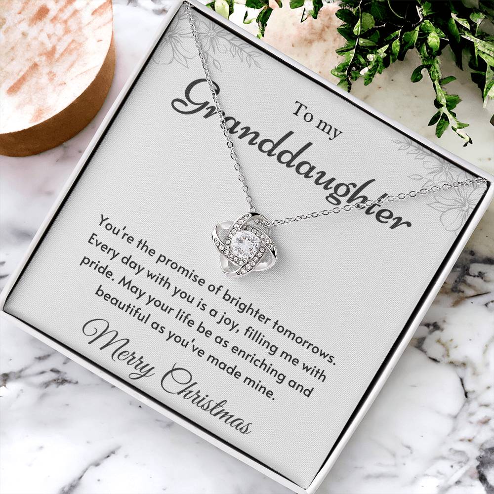 To My Granddaughter Love Knot Necklace – Brighter Tomorrows — product image 22