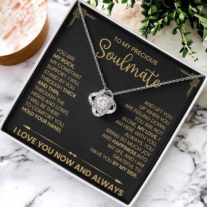 To My Precious Soulmate Love Knot Necklace – My Constant — product thumbnail 4