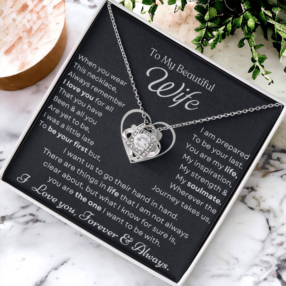 To My Beautiful Wife Love Knot Necklace – My Life and Inspiration — product image 4