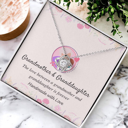 Grandmother & Granddaughter Love Knot Necklace – Love Is Forever — product thumbnail 4