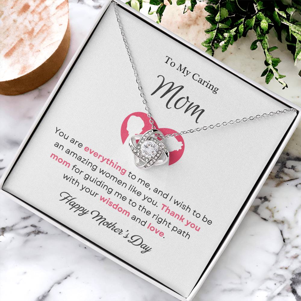 To My Mom Love Knot Necklace – You Are Everything to Me — product image 4