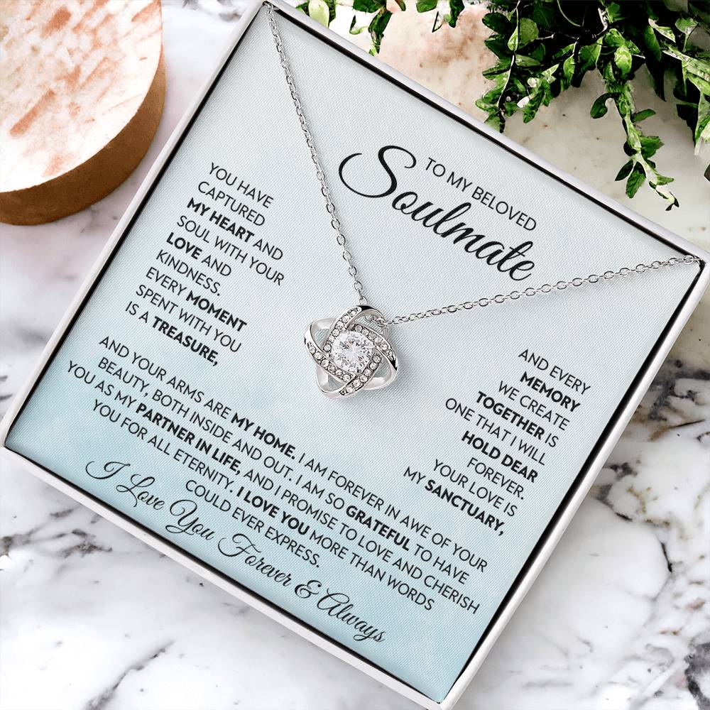 To My Beloved Soulmate Love Knot Necklace – My Sanctuary — product image 4