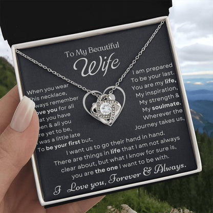 To My Beautiful Wife Love Knot Necklace – My Life and Inspiration — product thumbnail 5