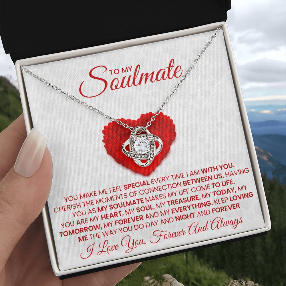 To My Soulmate Love Knot Necklace – My Today, Tomorrow & Forever — product image 5