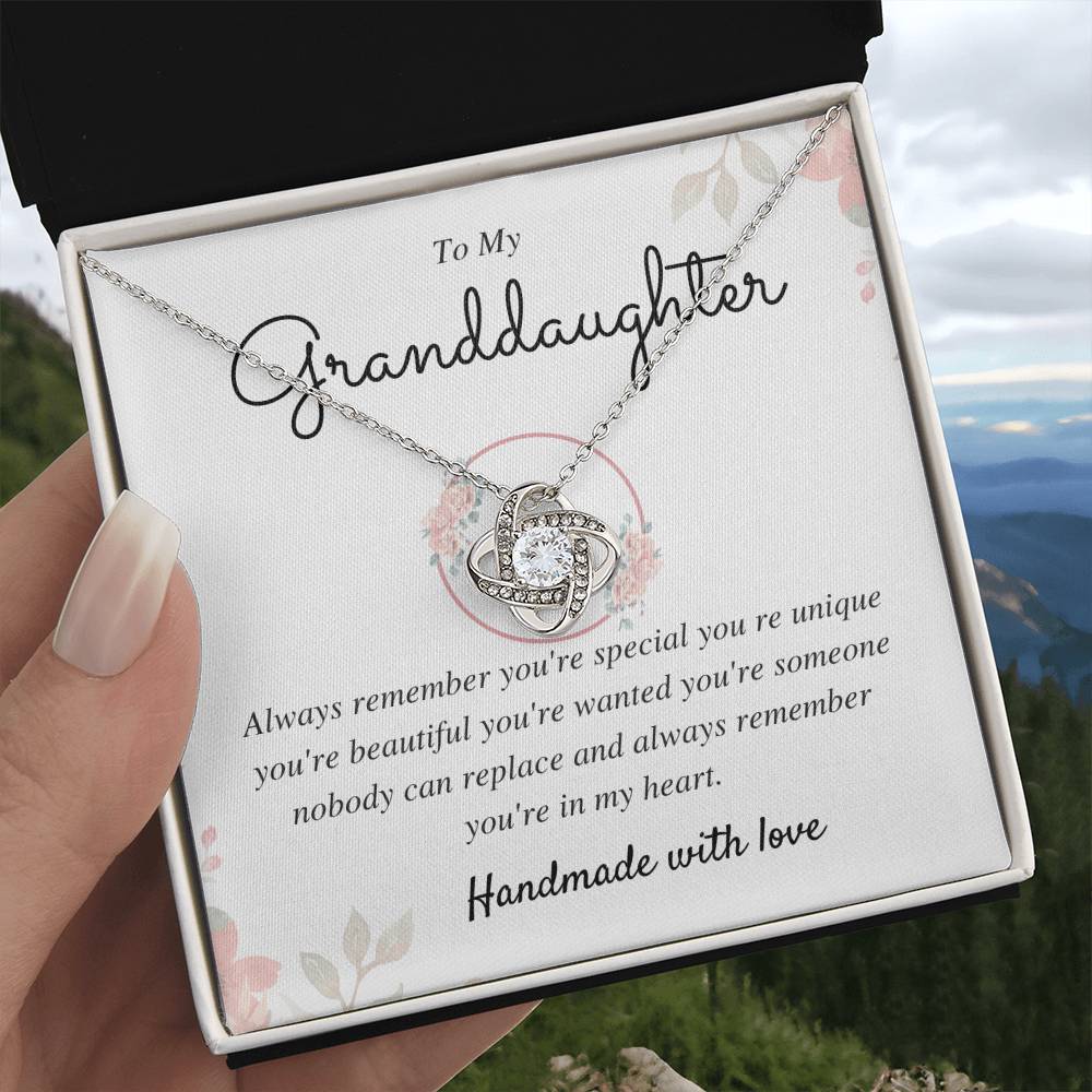 To My Granddaughter Love Knot Necklace – You Are Special — product image 5