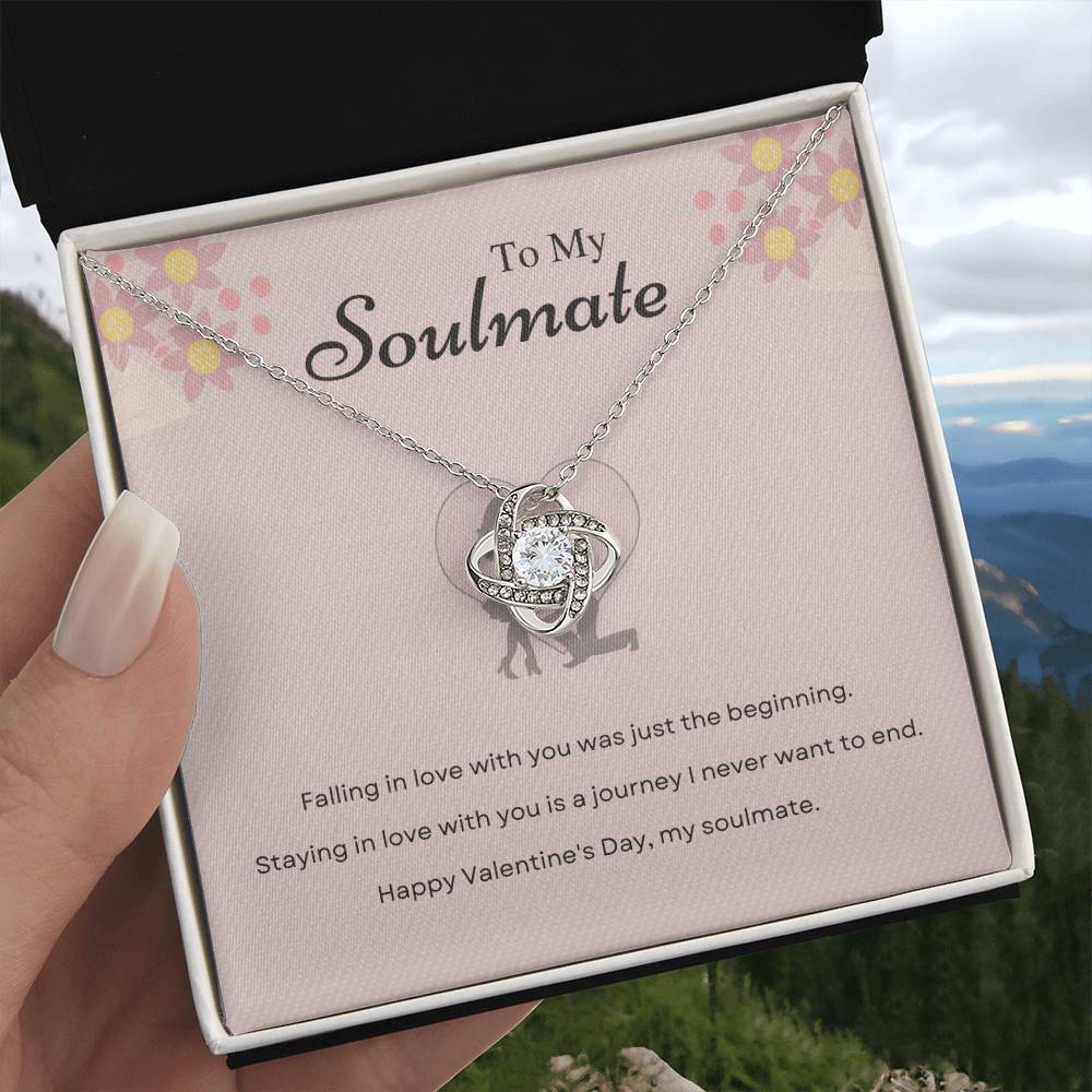 Valentine's Love Knot Necklace for Soulmate – Journey of Love