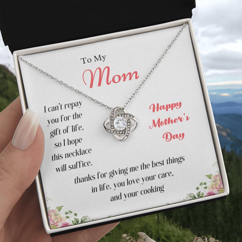 To My Mom Love Knot Necklace – Thank You for the Best Things — product image 23
