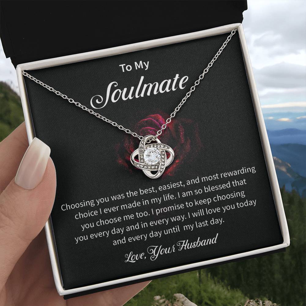 To My Soulmate Necklace for Women Gift From Husband - My Soulmate Love