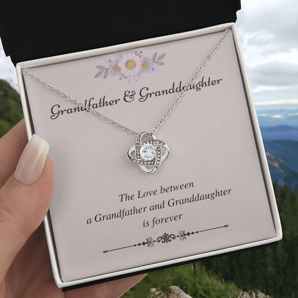 To My Granddaughter Love Knot Necklace – Love That Lasts Forever — product image 22