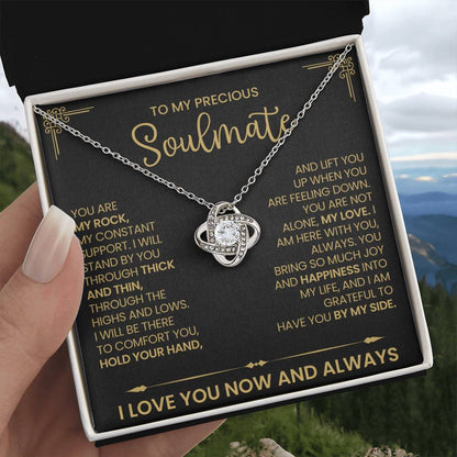 To My Precious Soulmate Love Knot Necklace – My Constant — product thumbnail 5