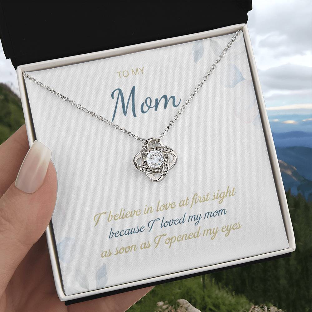 To My Mom Love Knot Necklace – Love at First Sight Gift