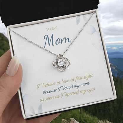 To My Mom Love Knot Necklace – Love at First Sight Gift