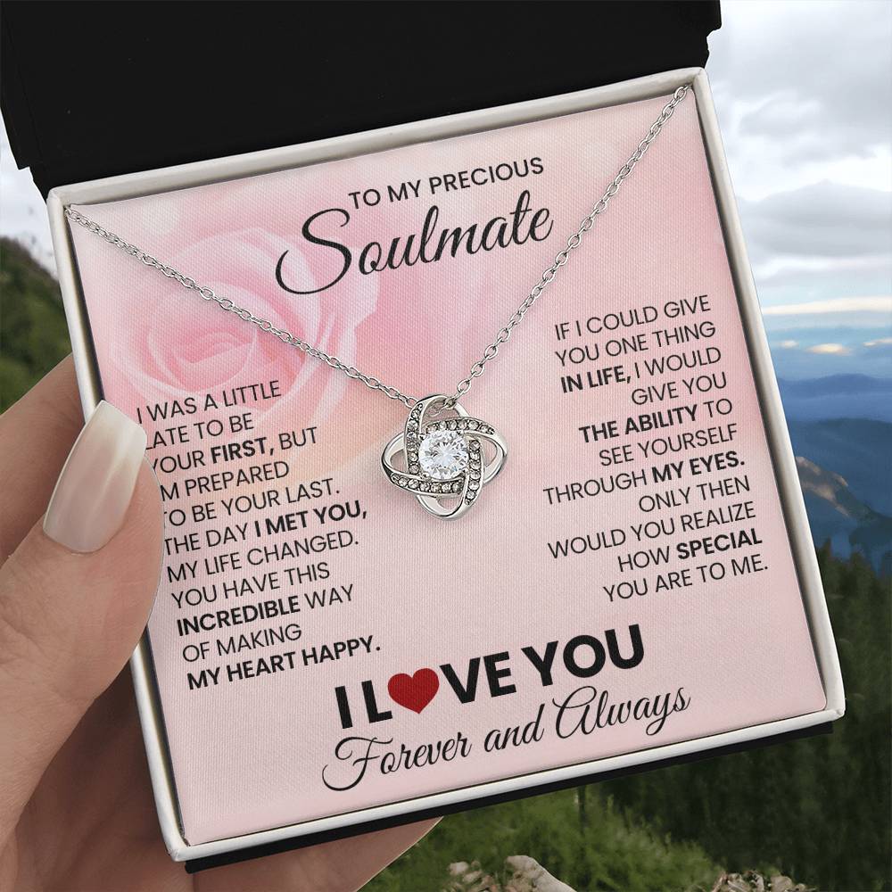 To My Precious Soulmate Love Knot Necklace – Last Everything — product image 5