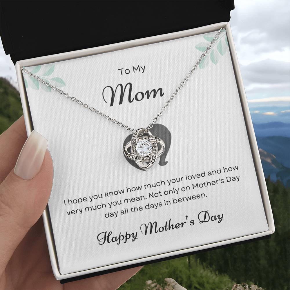 To My Mom Love Knot Necklace – You Know How Much I Love You — product image 5