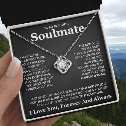 To My Soulmate Love Knot Necklace – Last Everything — product thumbnail 5