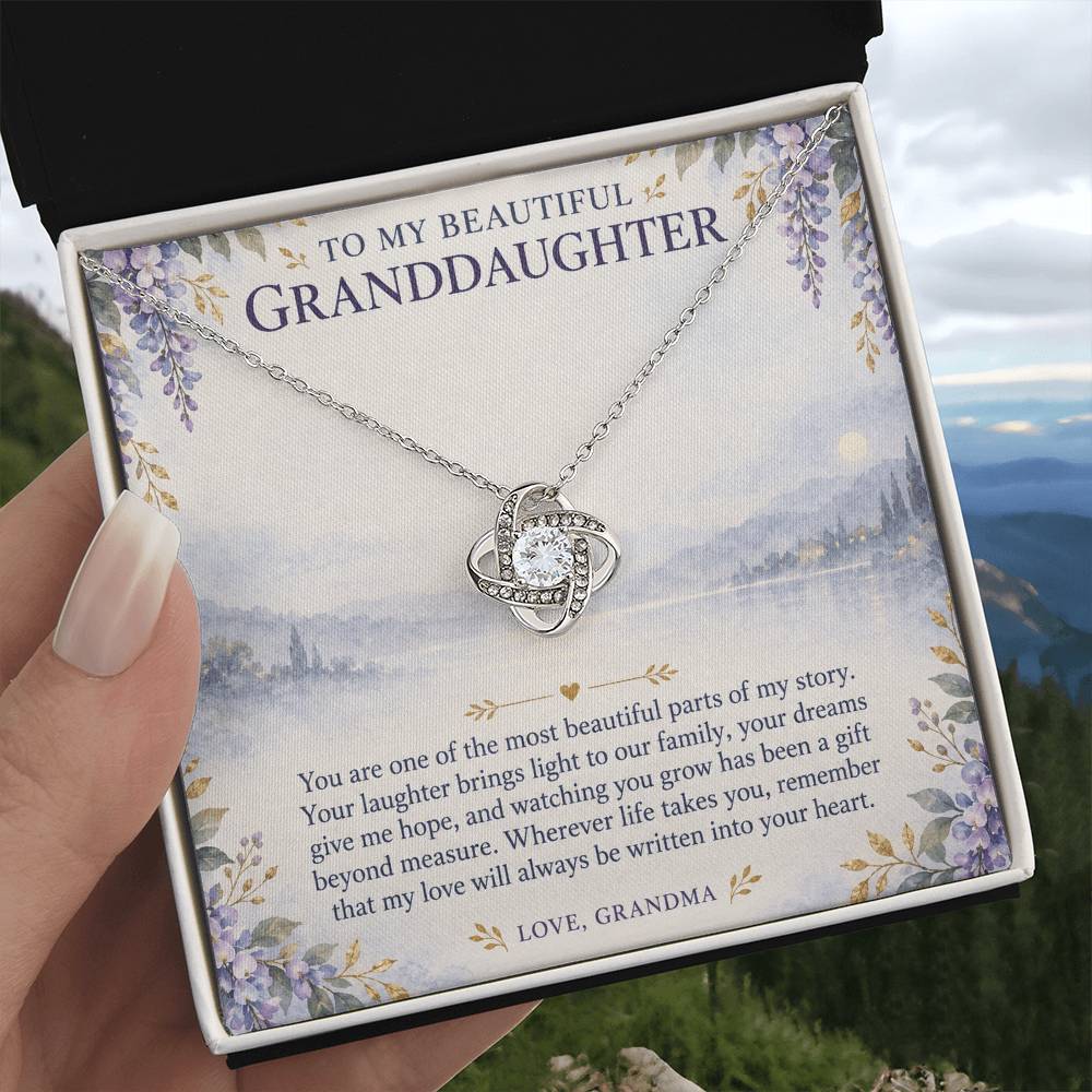 Love Knot Necklace for Granddaughter – A Beautiful Part of My Story — product image 5