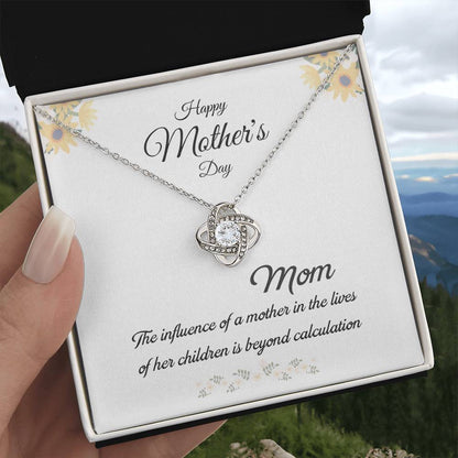 Mom Love Knot Necklace – Influence Beyond Measure