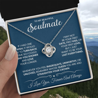 To My Soulmate Love Knot Necklace – My Last Everything — product thumbnail 5