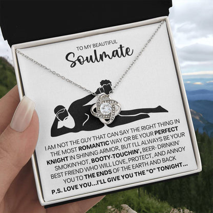 To My Beautiful Soulmate Love Knot Necklace – Best Friend Forever — product thumbnail 5