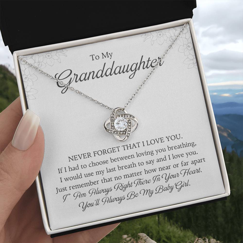 To My Granddaughter Love Knot Necklace – I Love You Always — product image 25