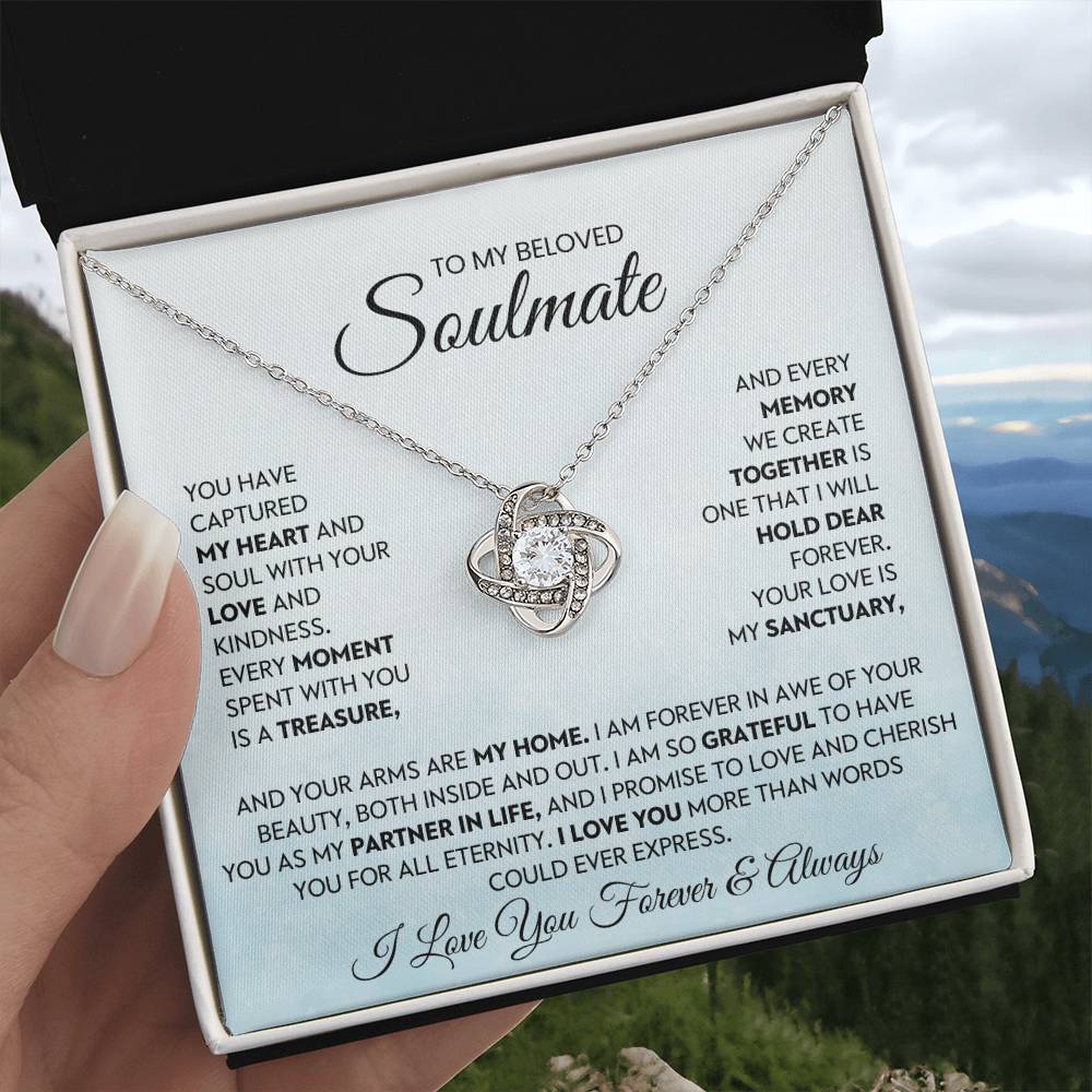 To My Beloved Soulmate Love Knot Necklace – My Sanctuary — product image 5