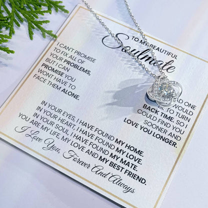 To My Beautiful Soulmate Love Knot Necklace – My Home and Love — product thumbnail 23