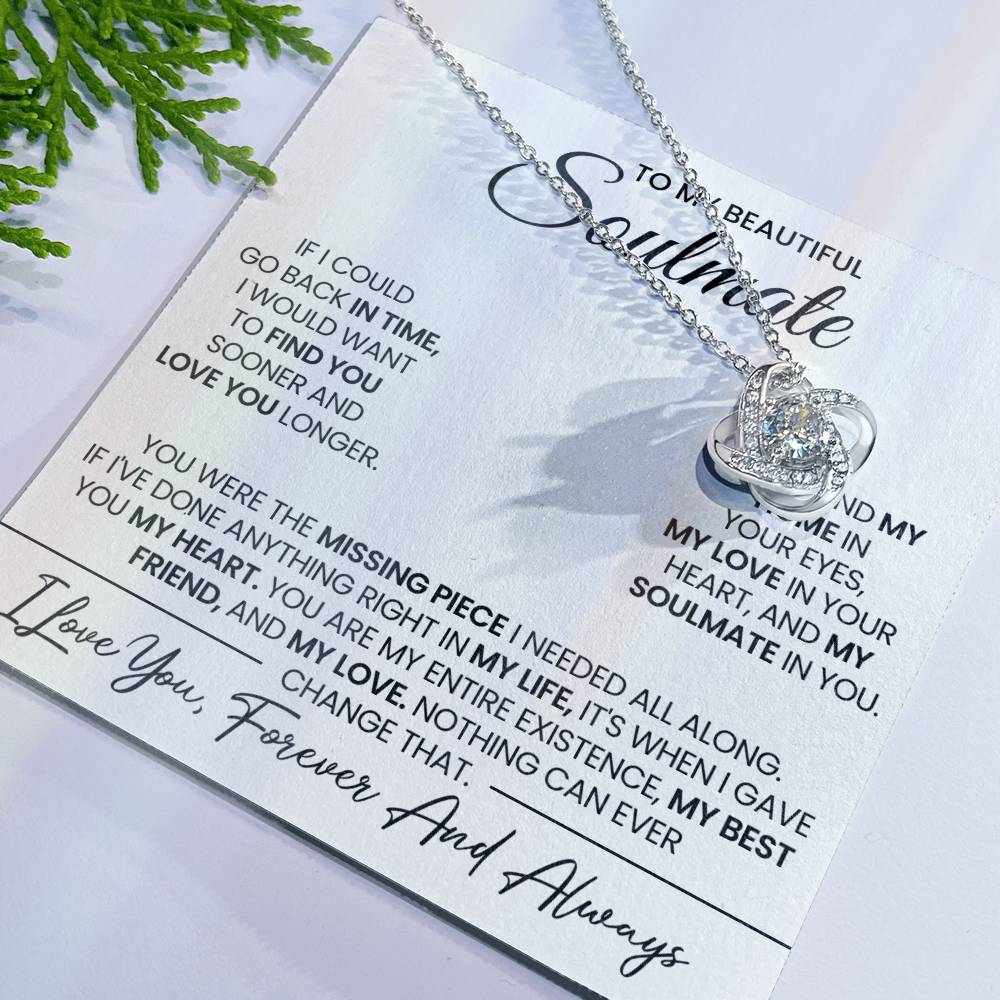 To My Soulmate Love Knot Necklace – Missing Piece — product image 26