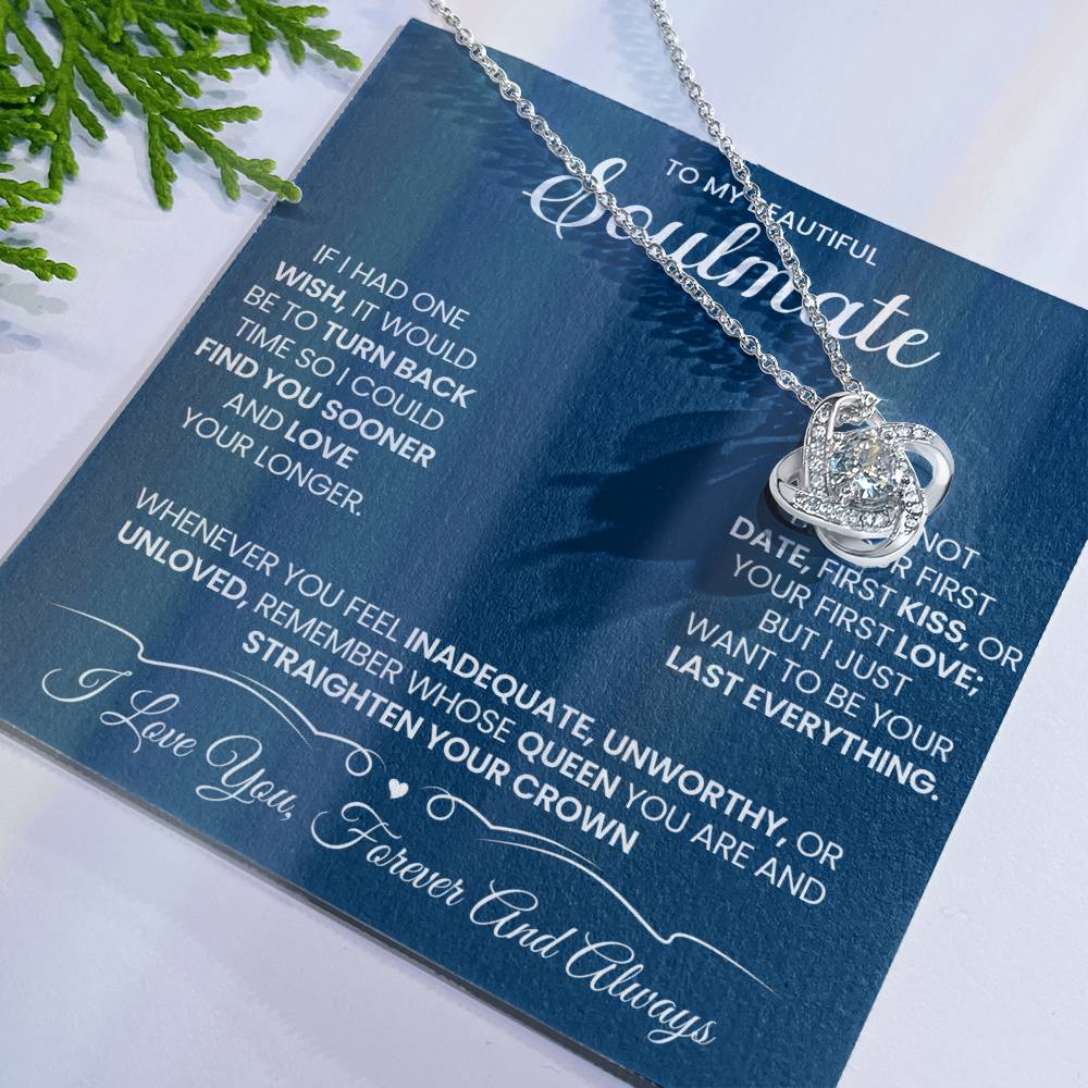 To My Soulmate Love Knot Necklace – My Last Everything — product image 7