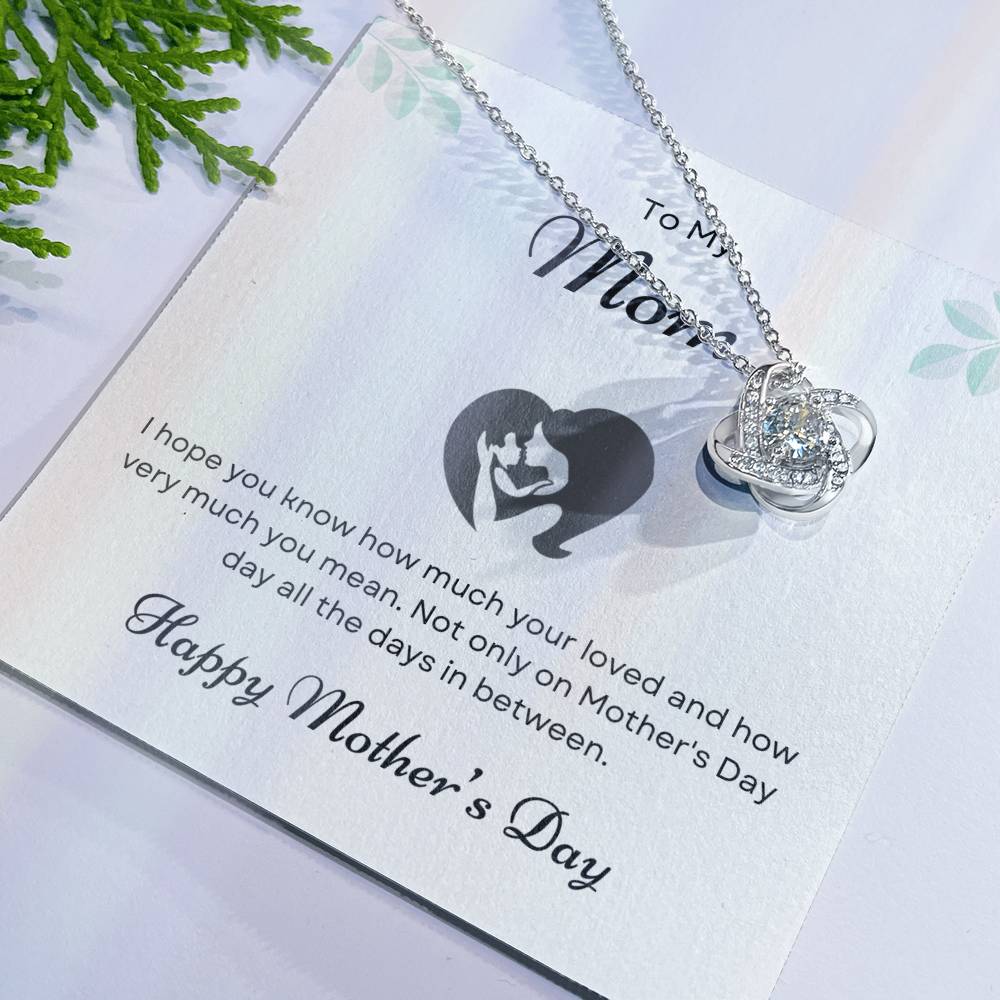 To My Mom Love Knot Necklace – You Know How Much I Love You — product image 8