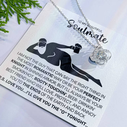 To My Beautiful Soulmate Love Knot Necklace – Best Friend Forever — product thumbnail 7
