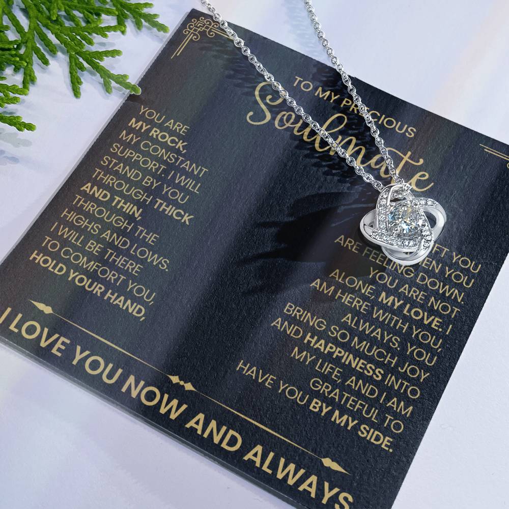 To My Precious Soulmate Love Knot Necklace – My Constant — product image 25