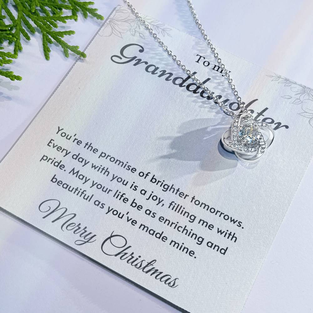 To My Granddaughter Love Knot Necklace – Brighter Tomorrows — product image 26