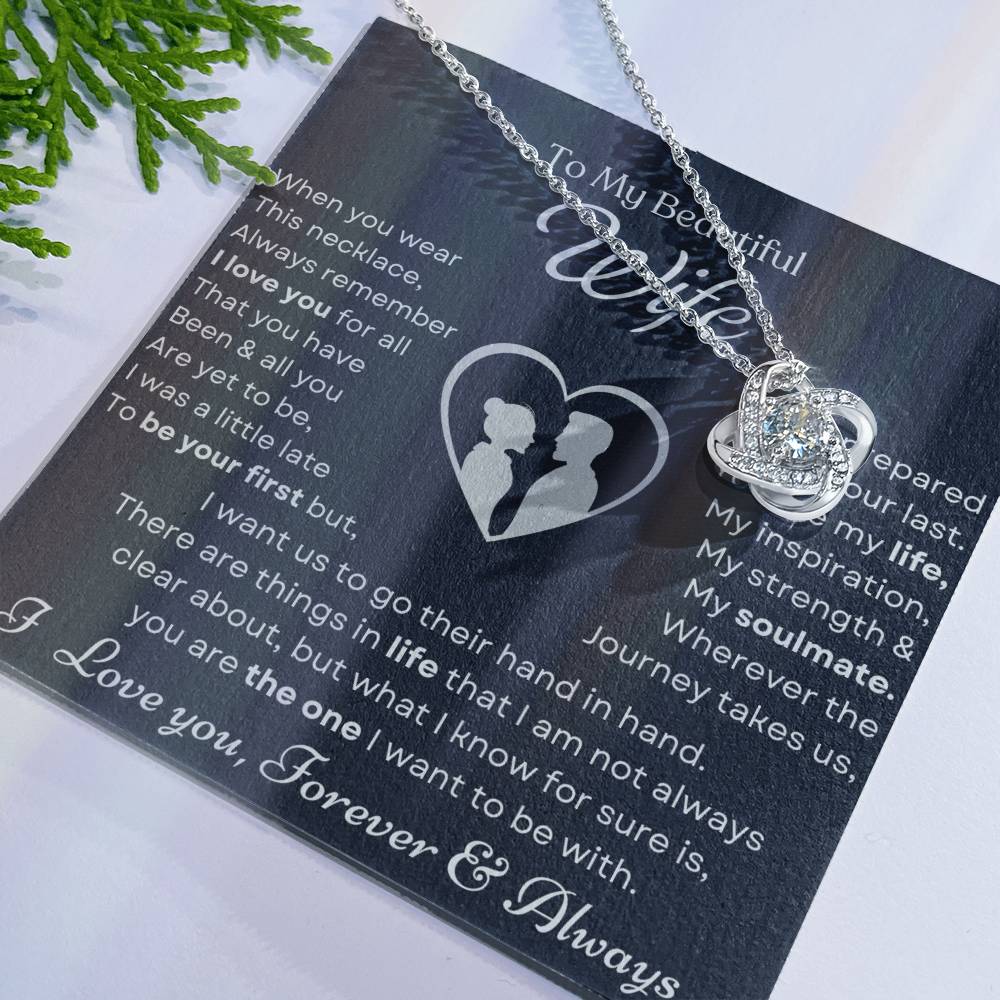 To My Beautiful Wife Love Knot Necklace – My Life and Inspiration — product image 26