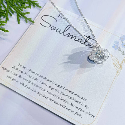 To My Soulmate Love Knot Necklace – Gift Beyond Measure