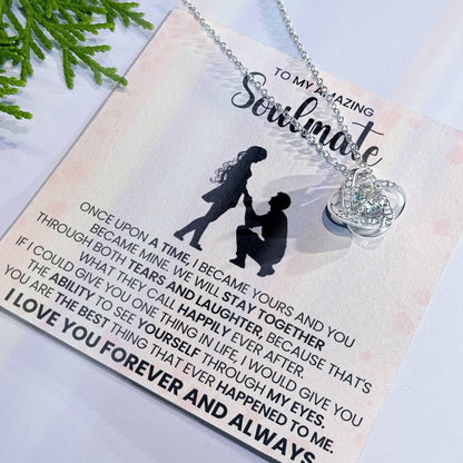 To My Amazing Soulmate Love Knot Necklace – Happily Ever After Love — product thumbnail 27