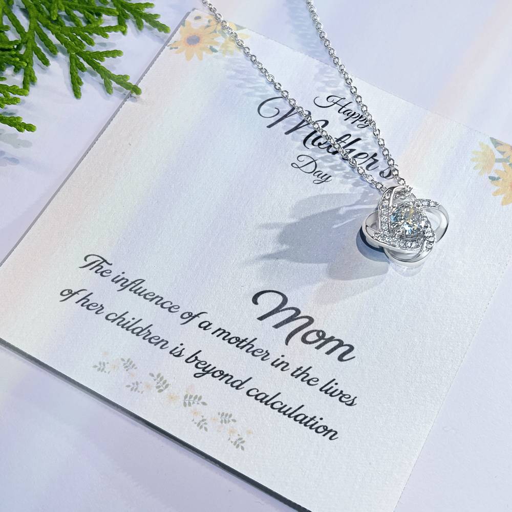 Mom Love Knot Necklace – Influence Beyond Measure
