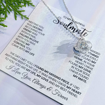 To My Soulmate Love Knot Necklace – My Missing Piece — product thumbnail 26