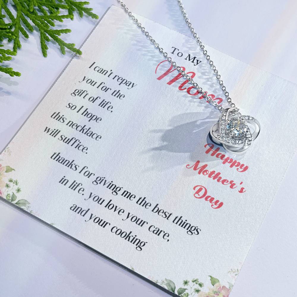 To My Mom Love Knot Necklace – Thank You for the Best Things — product image 26