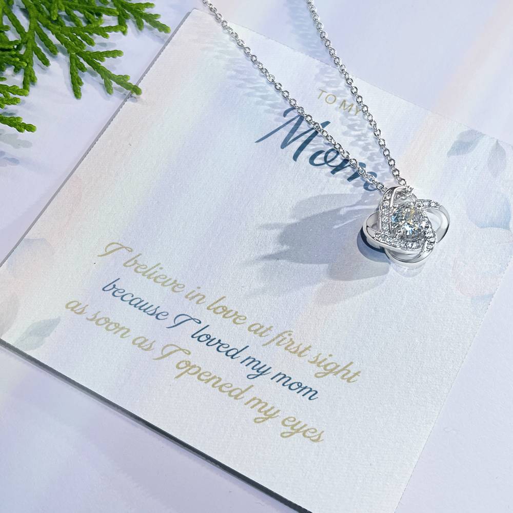 To My Mom Love Knot Necklace – Love at First Sight Gift